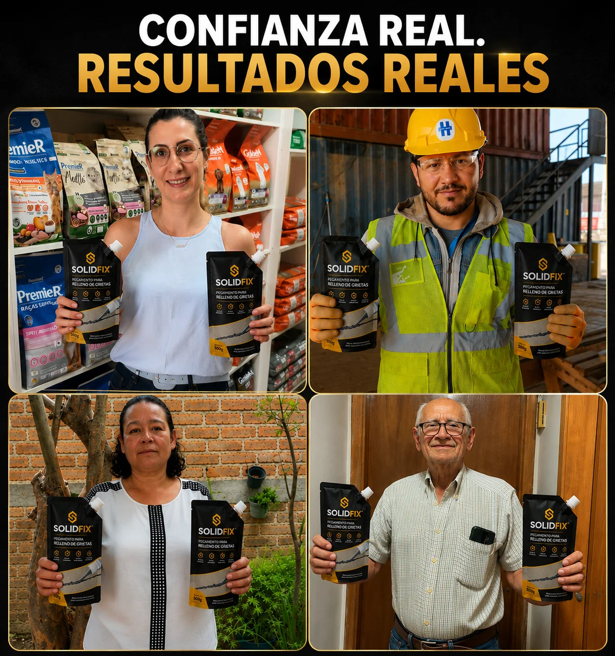 Sella y rellena grietas sin esfuerzo SolidFix™