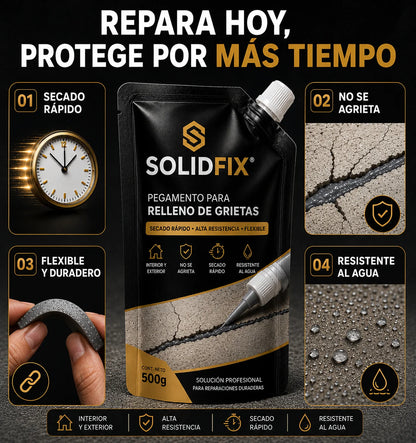 Sella y rellena grietas sin esfuerzo SolidFix™