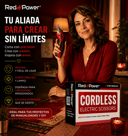 Tijera electrica RedPower™ Corte sin esfuerzo