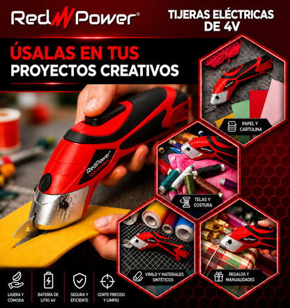Tijera electrica RedPower™ Corte sin esfuerzo