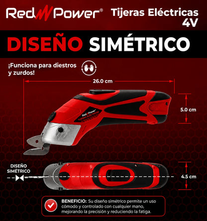 Tijera electrica RedPower™ Corte sin esfuerzo