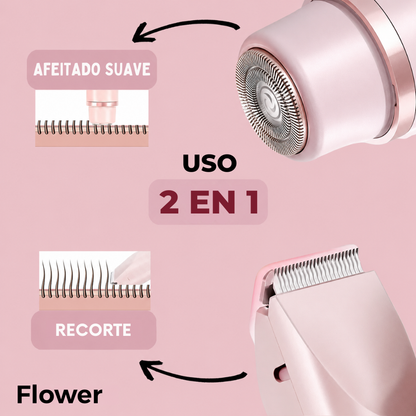 Depiladora corporal femenina Flower™ 2 en 1