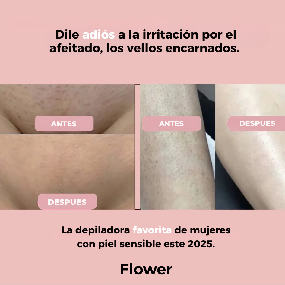 Depiladora corporal femenina Flower™ 2 en 1