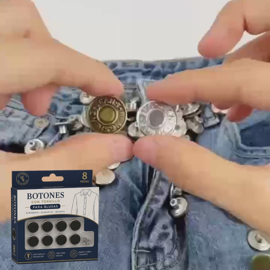 Botones con tornillo 8 pcs